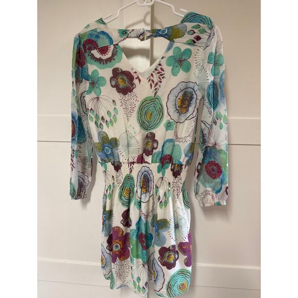 Floral Mini‎ Dress or Tunic sz S - Picture 2 of 4